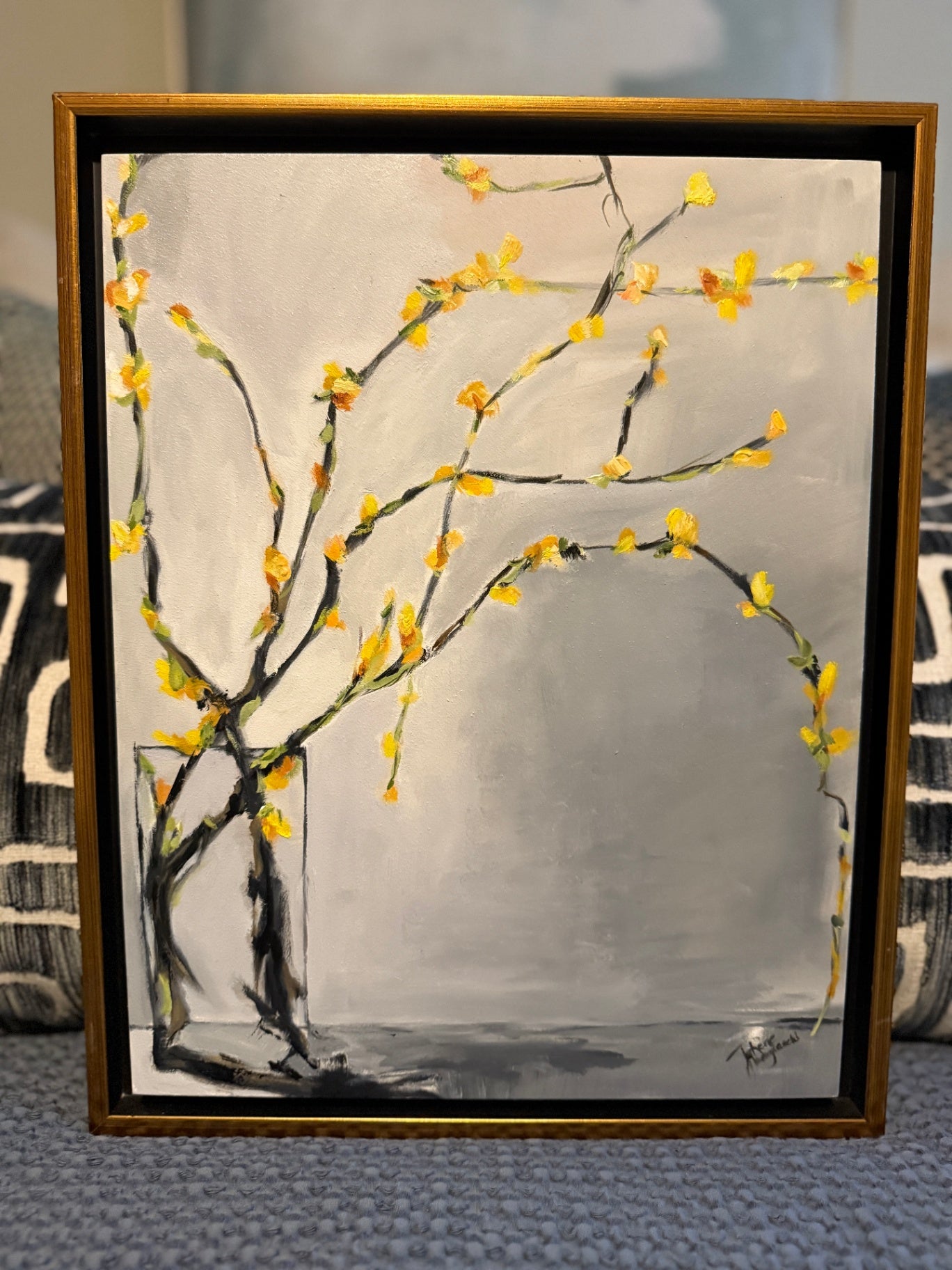 Golden Bells by JoRene Bargiacchi, 12 1/2 x 15 1/2