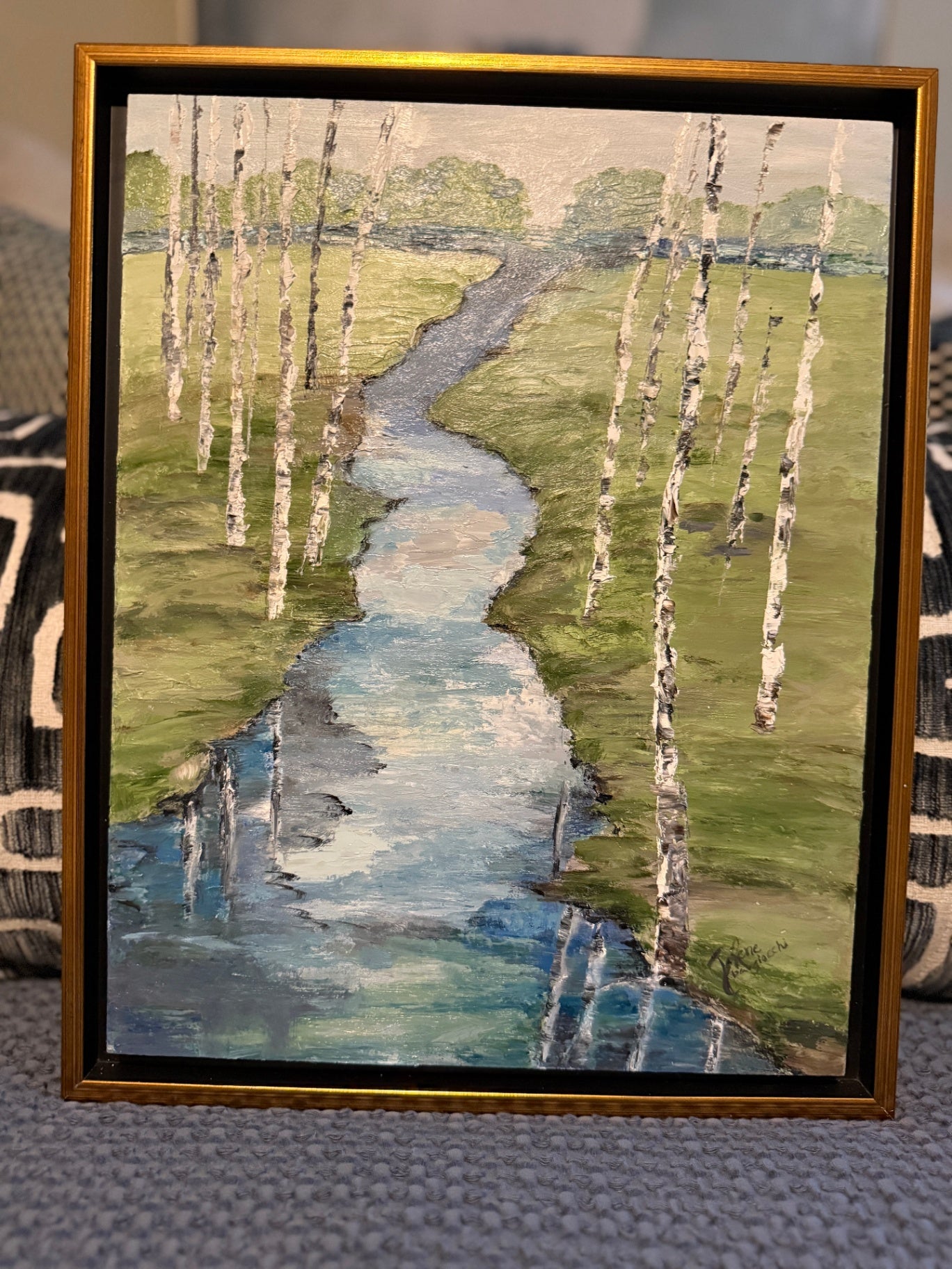 Water's Whispers by JoRene Bargiacchi 12 1/2 x 15 1/2