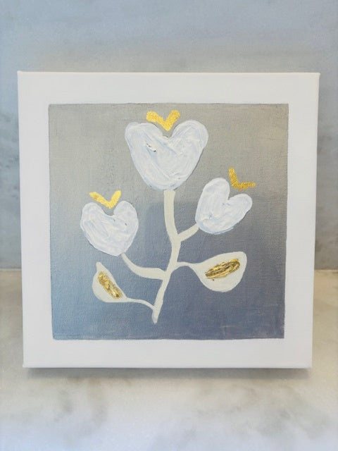 "Flower Series 1" by Tealy Hewgley/Deceaux Art, Canvas, 10x10