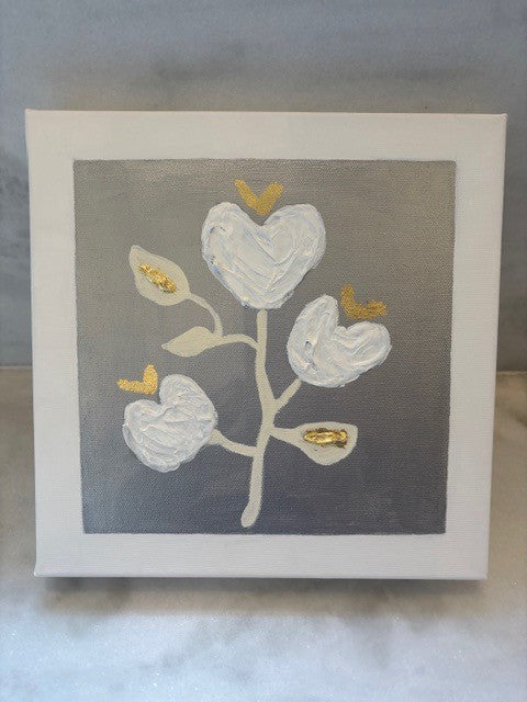 "Flower Series 3" by Tealy Hewgley/Deceaux Art, Canvas, 10x10