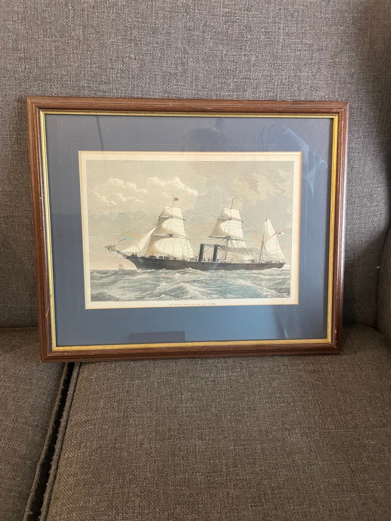 Edwin Weedon WoodCut Print (1860s) Artwork Cream/Beige