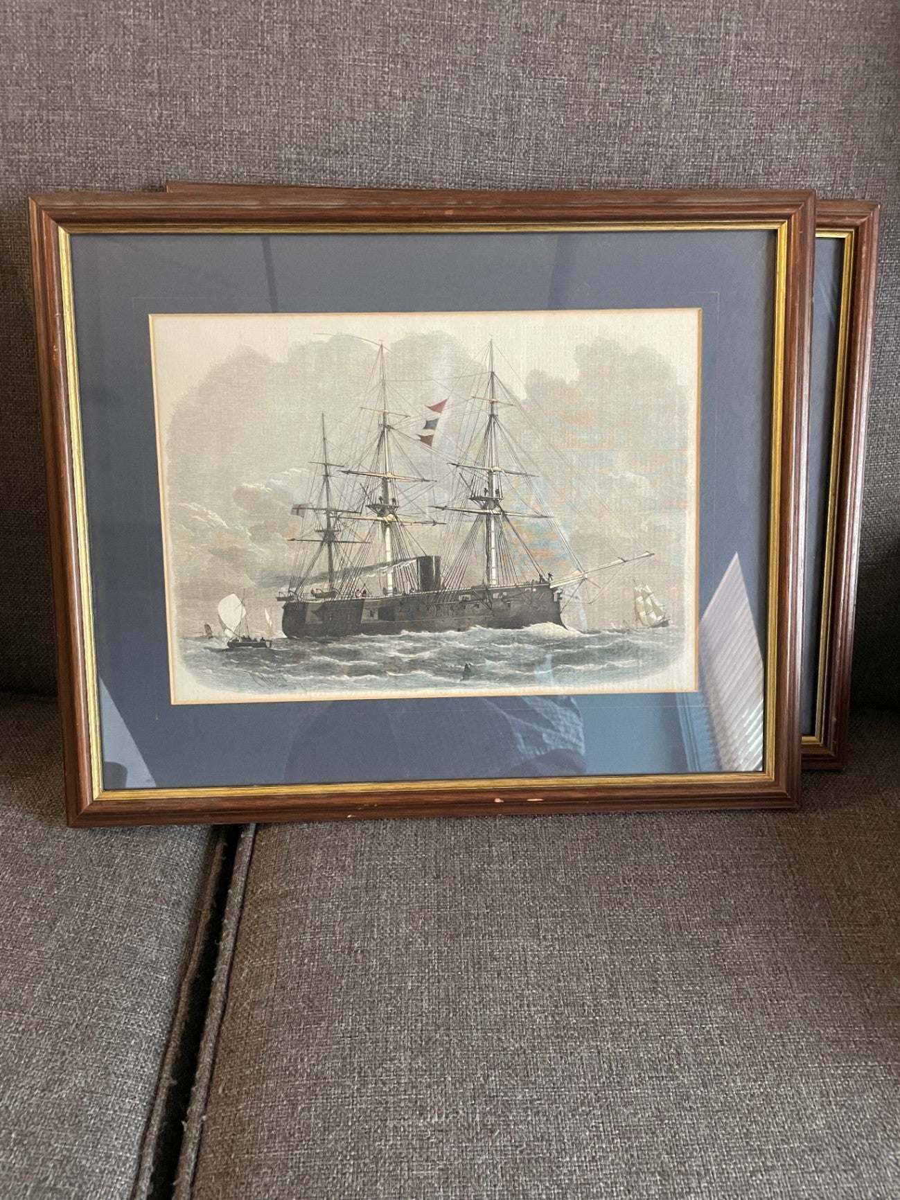 Edwin Weedon WoodCut Print (1860s) Artwork Cream/Beige