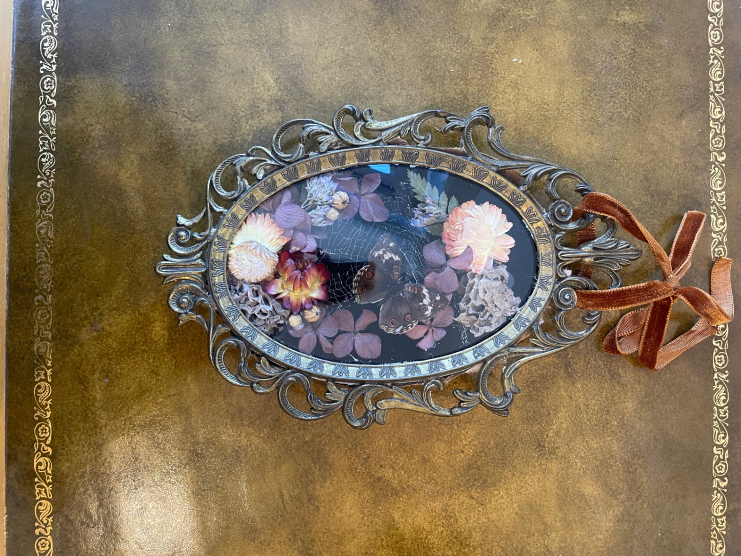 Small Flowers and Butterfly Frame