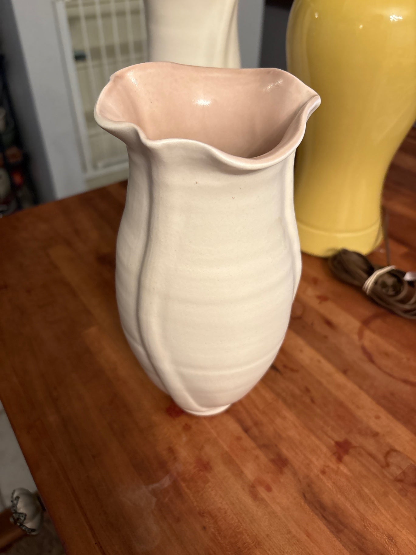 Cream Ceramic Vase