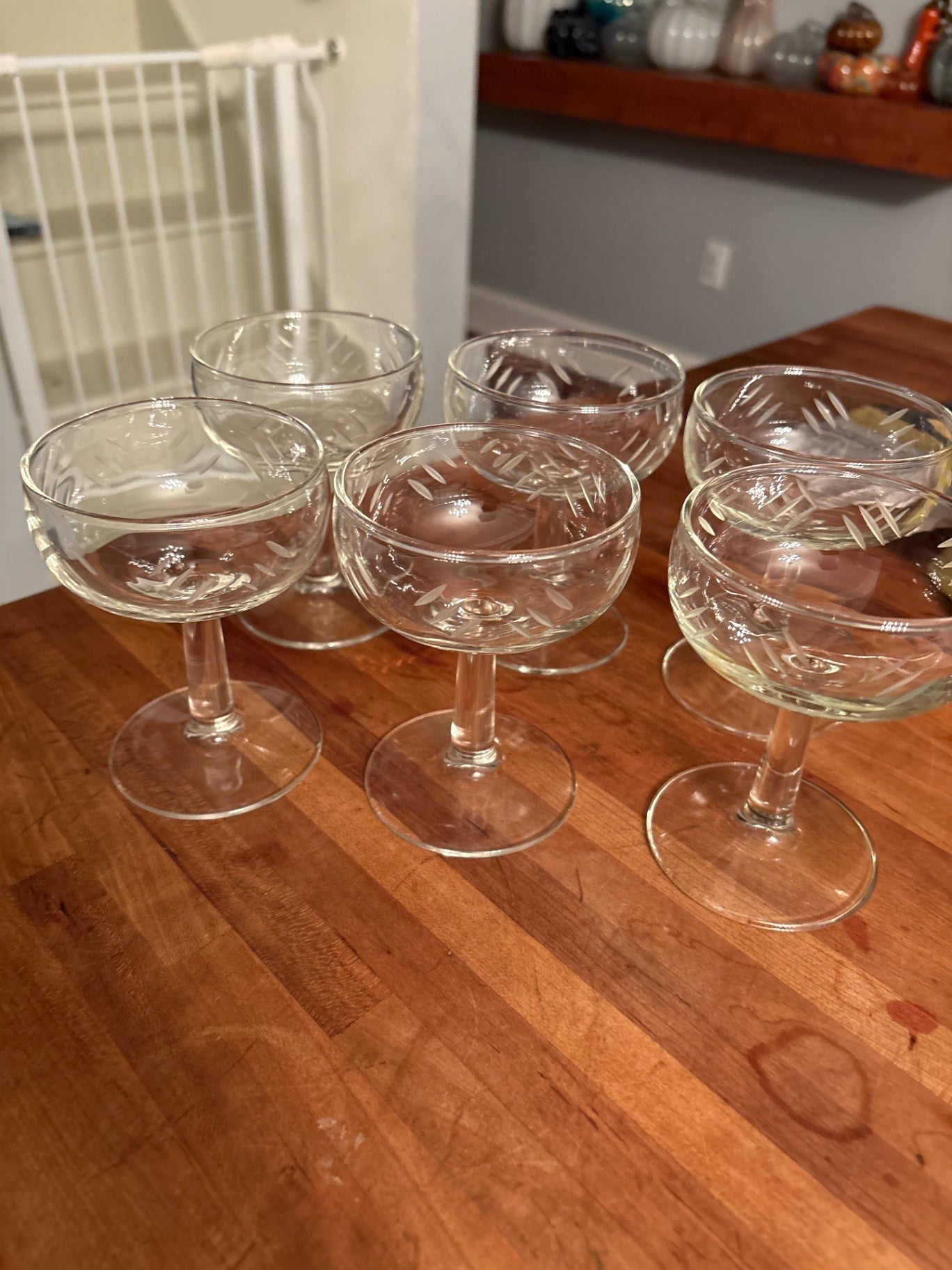 Set of 6 Champagne Coupes