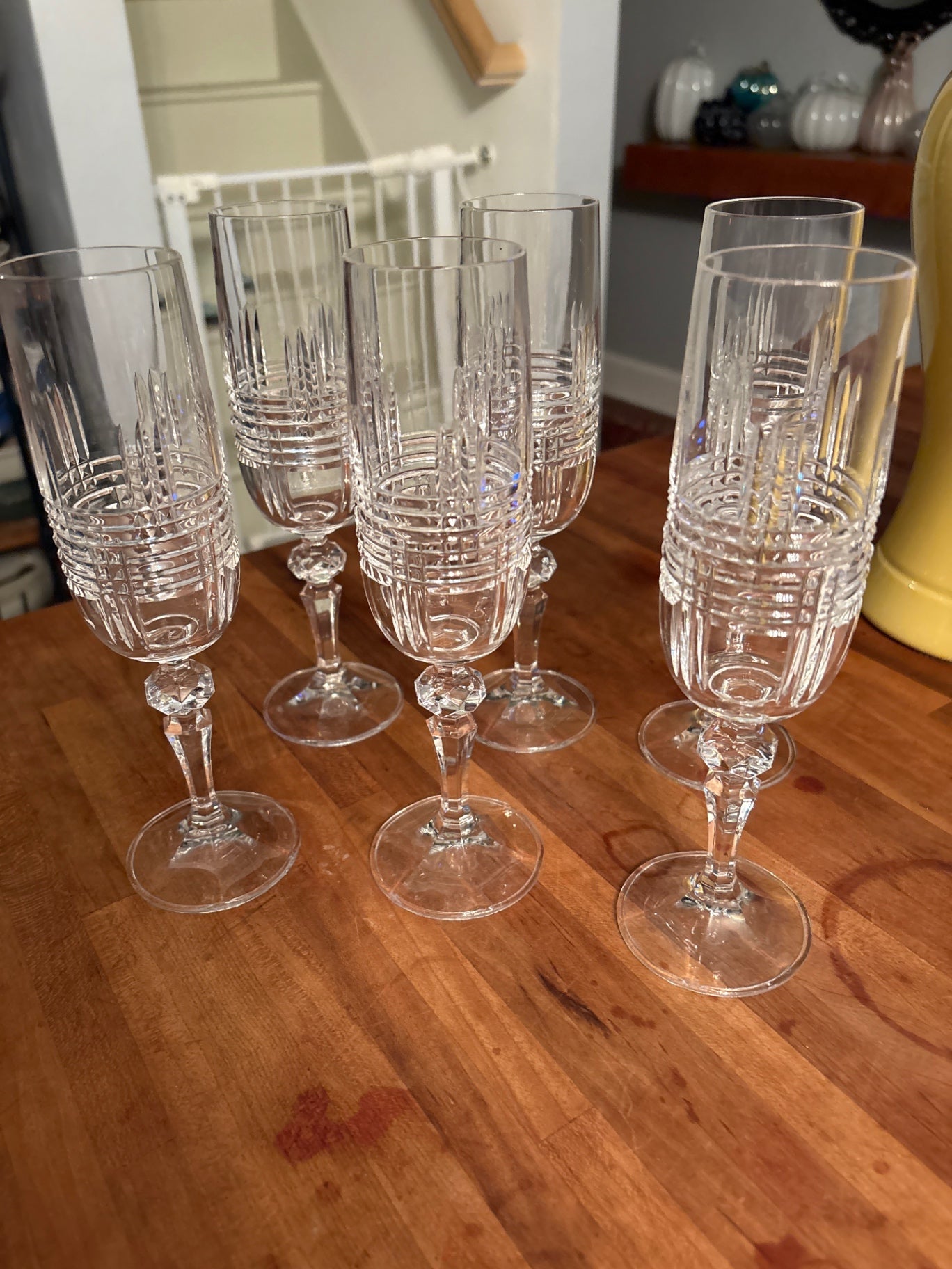 Set of 6 Champagne Flutes