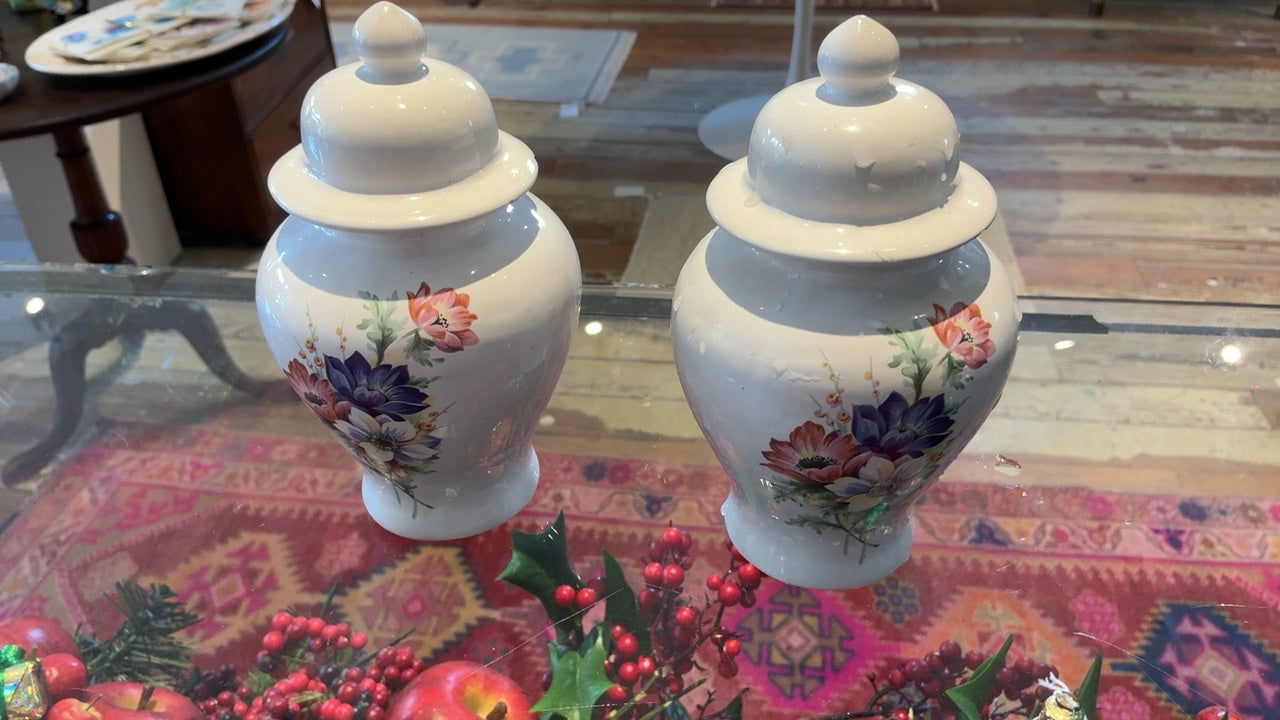 Pair of Small Ginger jars