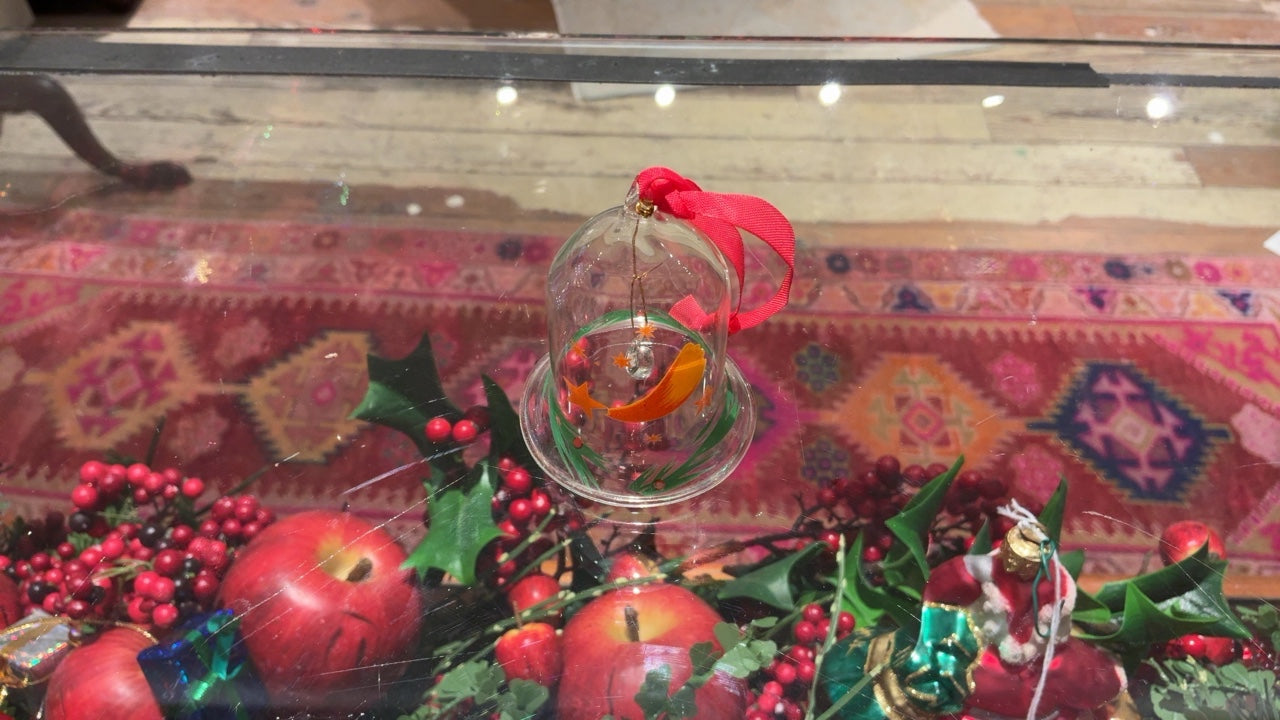 Glass Christmas Bell