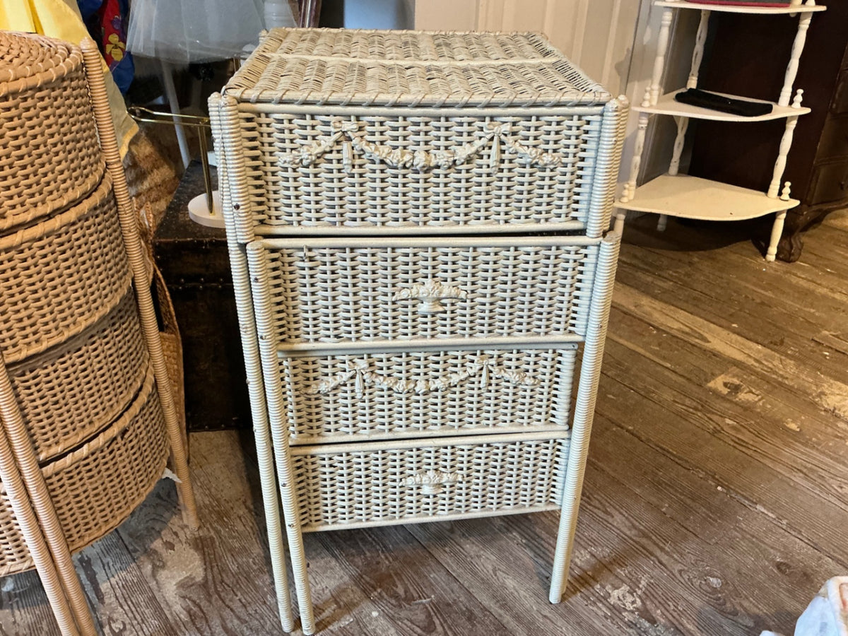 Square Wicker Shelving Unit