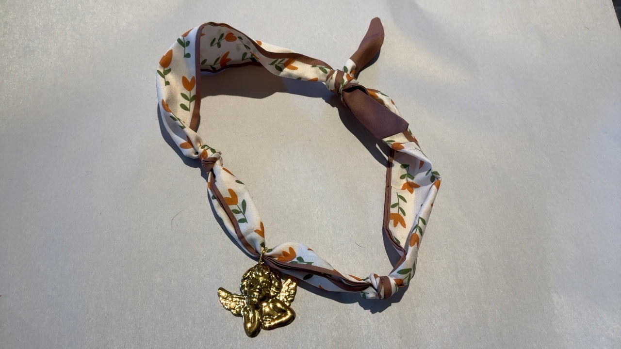 Angel with Floral Print