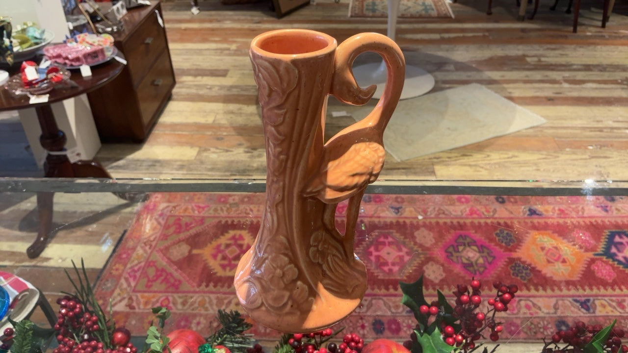 Pink Flamingo Vintage Vase