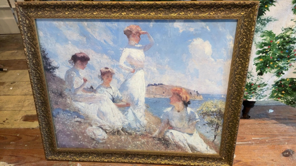 Women at Sea Framed Print
