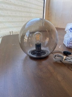 10" Globe lamp with Edison bulb
