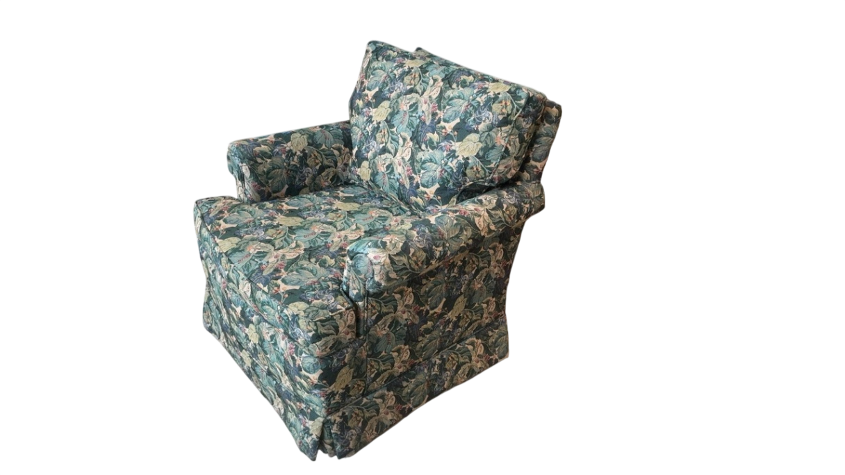 Floral Loveseat with Two Chairs