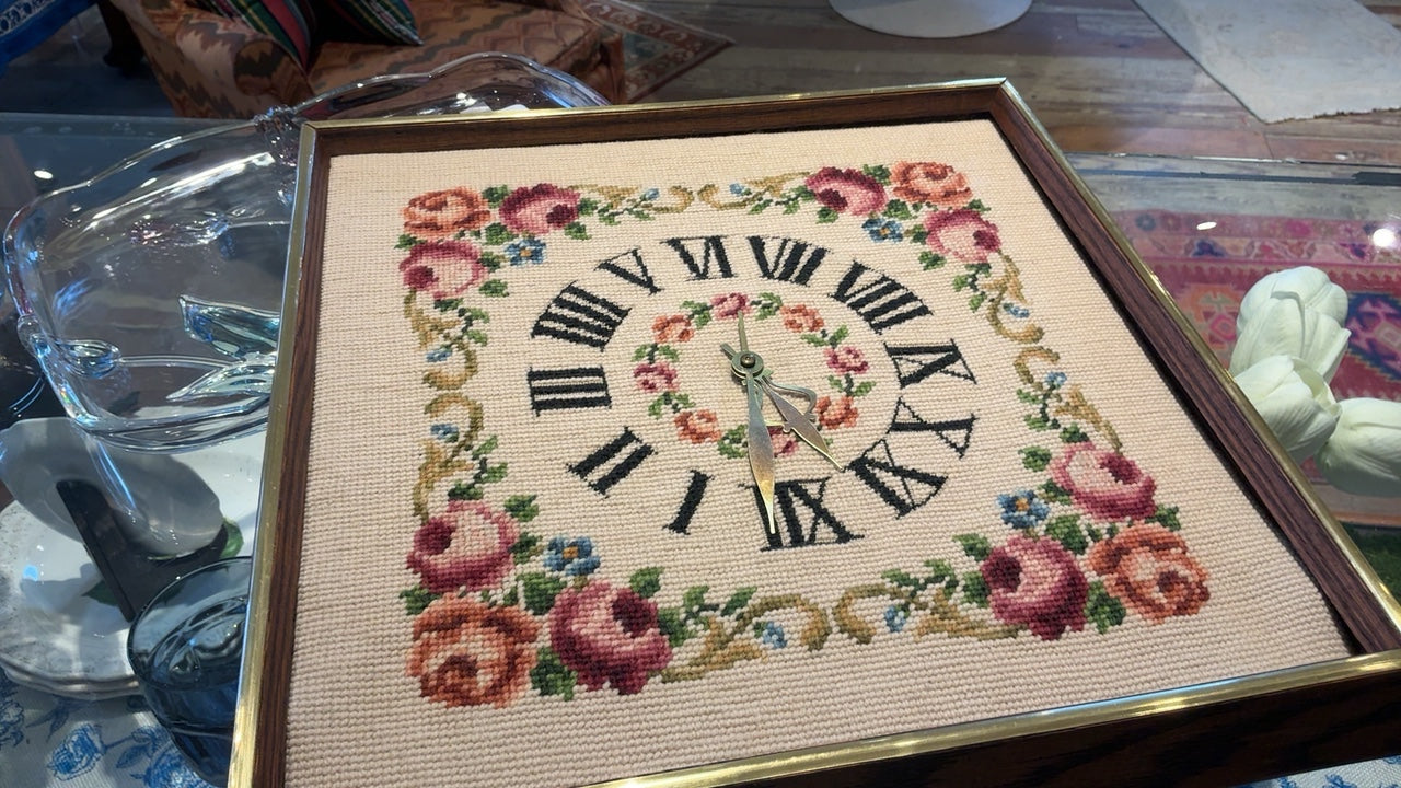 Needlepoint Clock