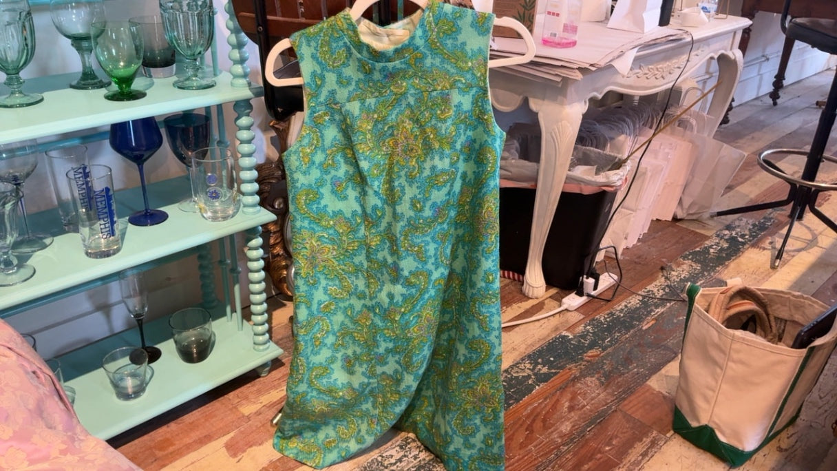 Blue Mod Mini Shift Dress