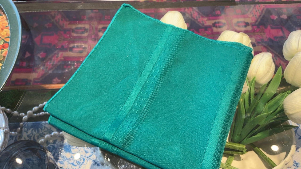 Set of 4 Green Napkins