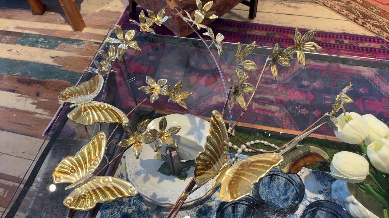 Gold Metal Butterflies