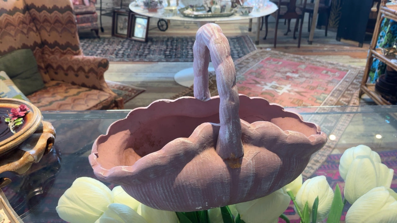 Ceramic Pink Basket