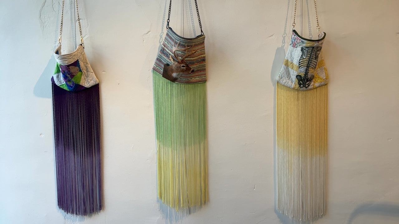 Bag with Chain Strap & Fringe Large