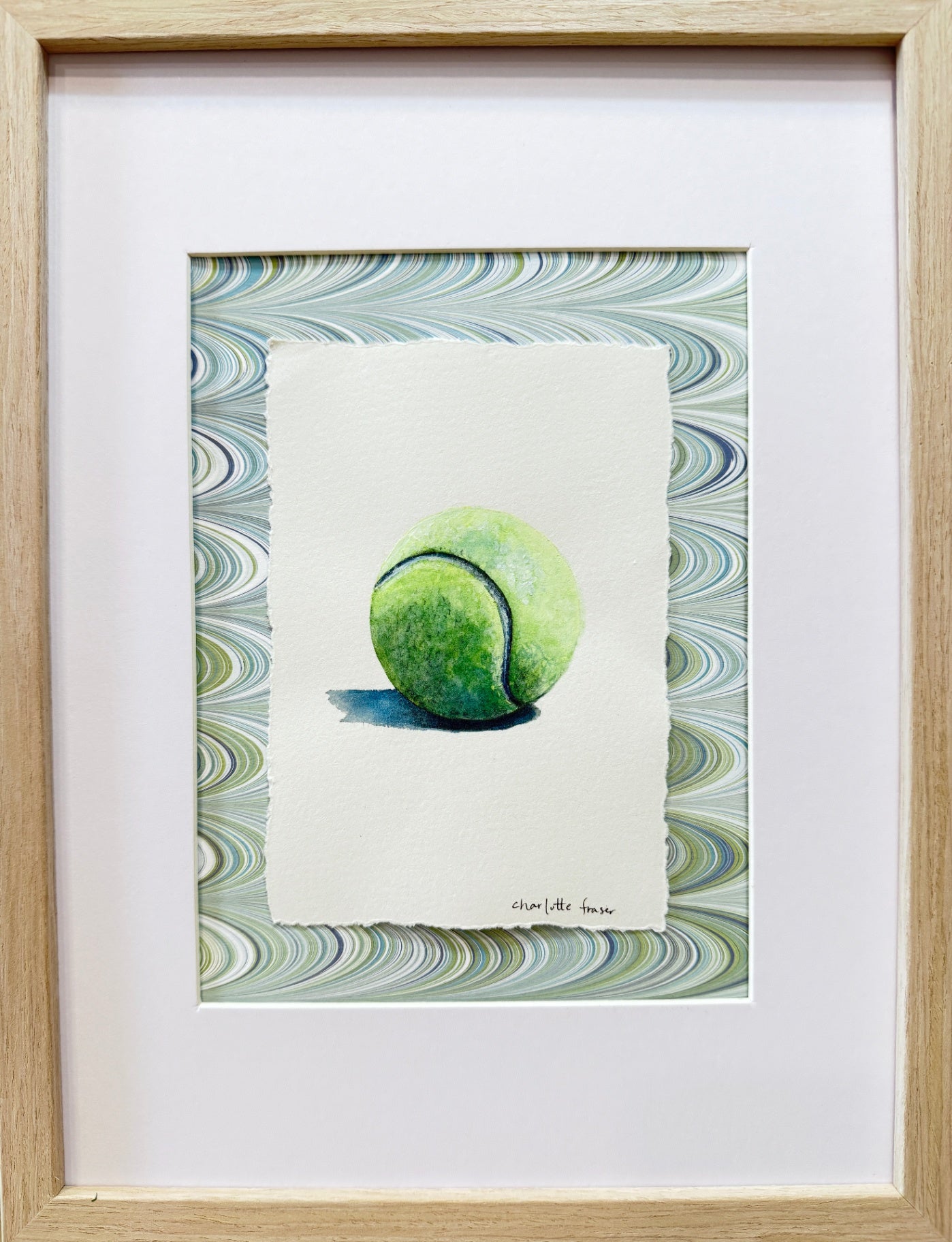 Pastel Marbled Tennis Ball