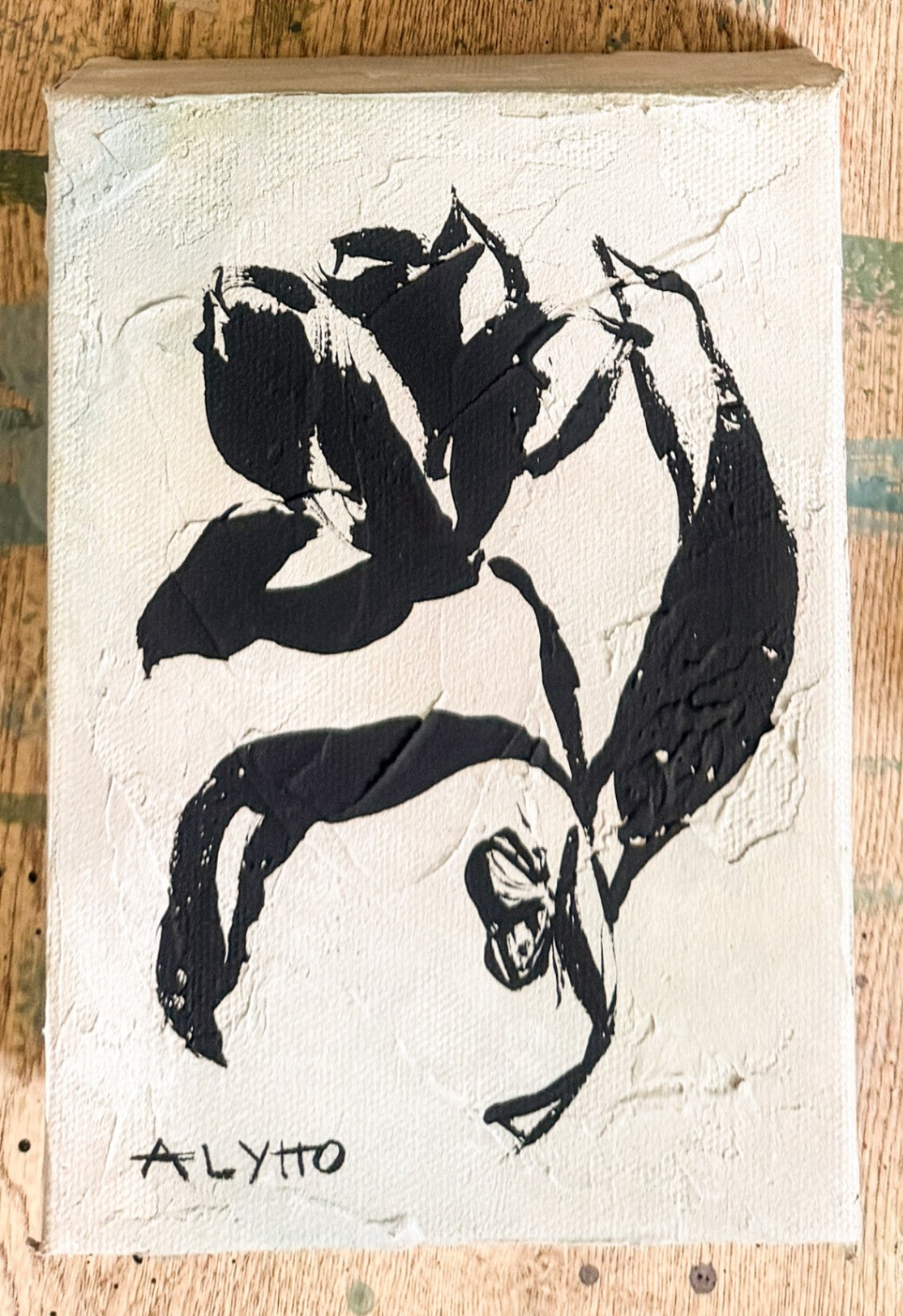 "Your Own Way" by ALYHO, 5x7 acrylic on canvas