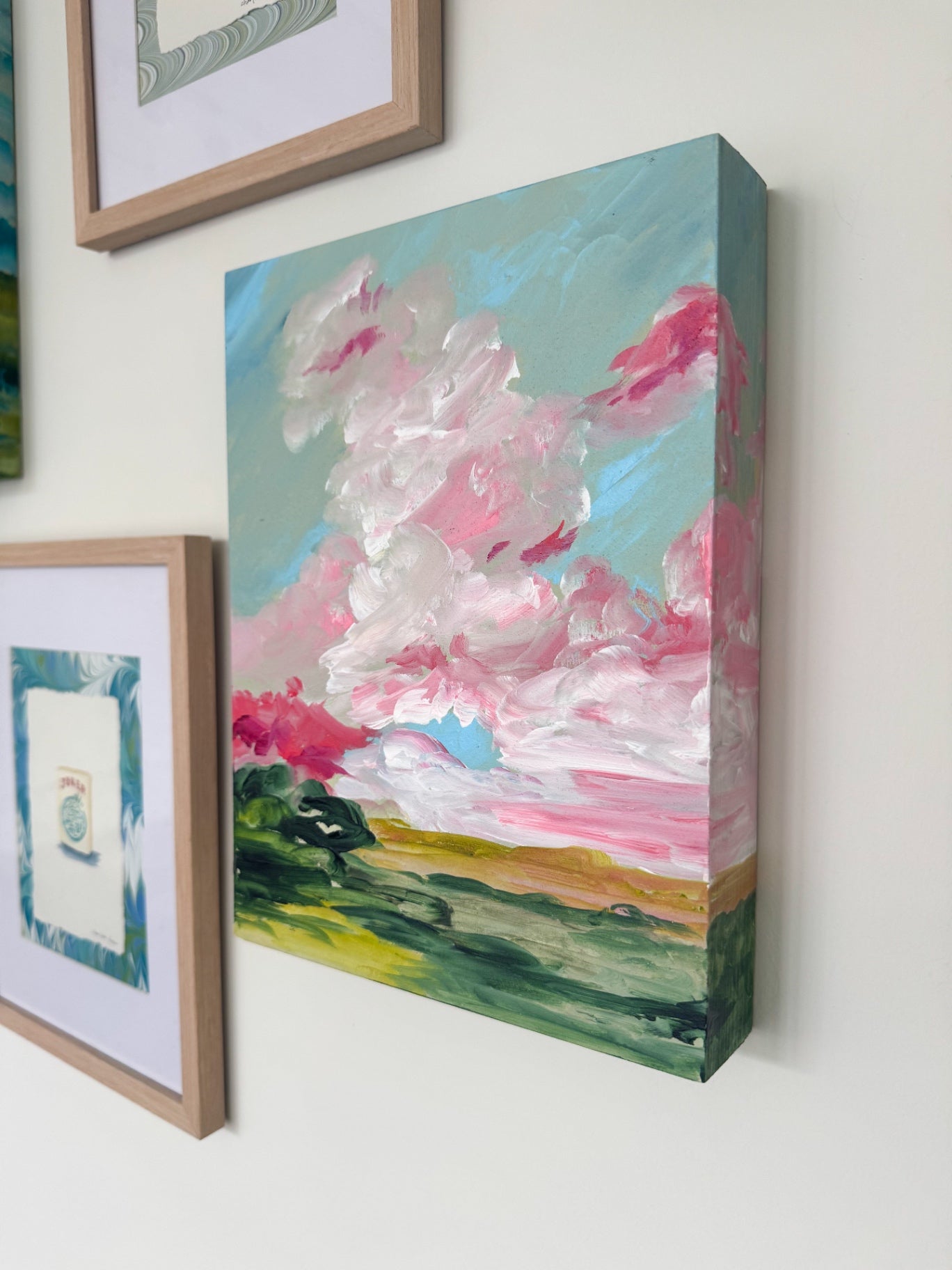 “When the Sky Turned Pink” by Dorothy Collier, 9x12”