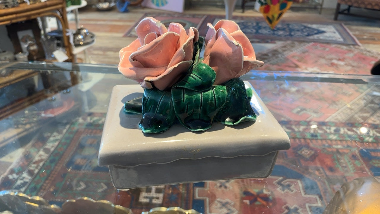Trinket Box with Rose
