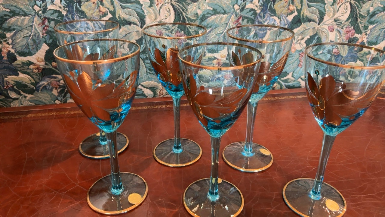 Teal and Gold Romania MCM Glasses (6)