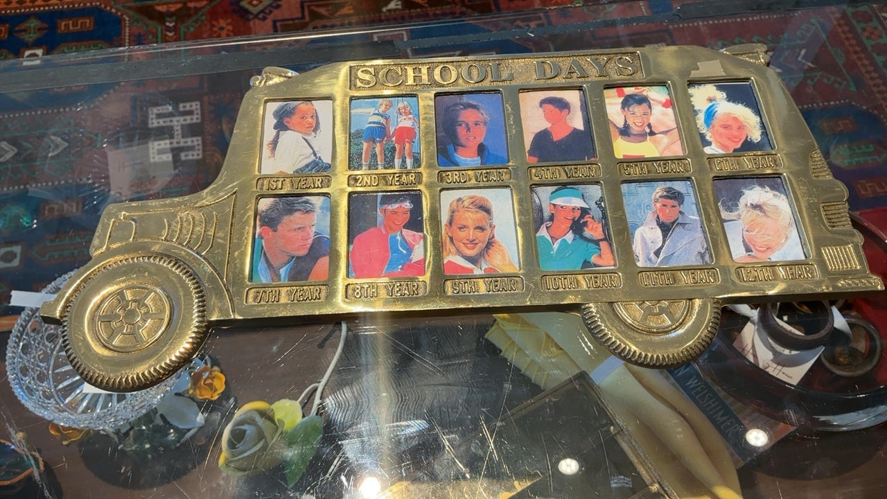Brass School Days Frame
