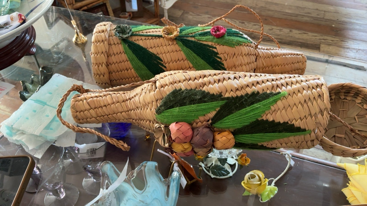 Raffia Wine Bottle Holder