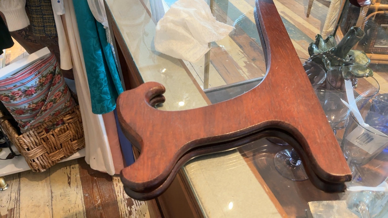 Large Wooden Plate Stand