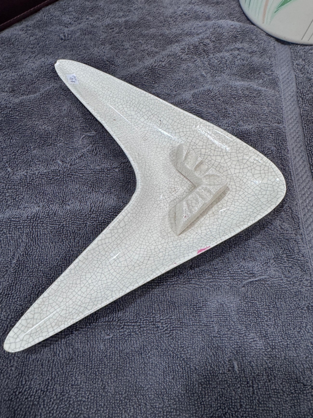 Vintage Atomic Boomerang Ashtray (As Is)