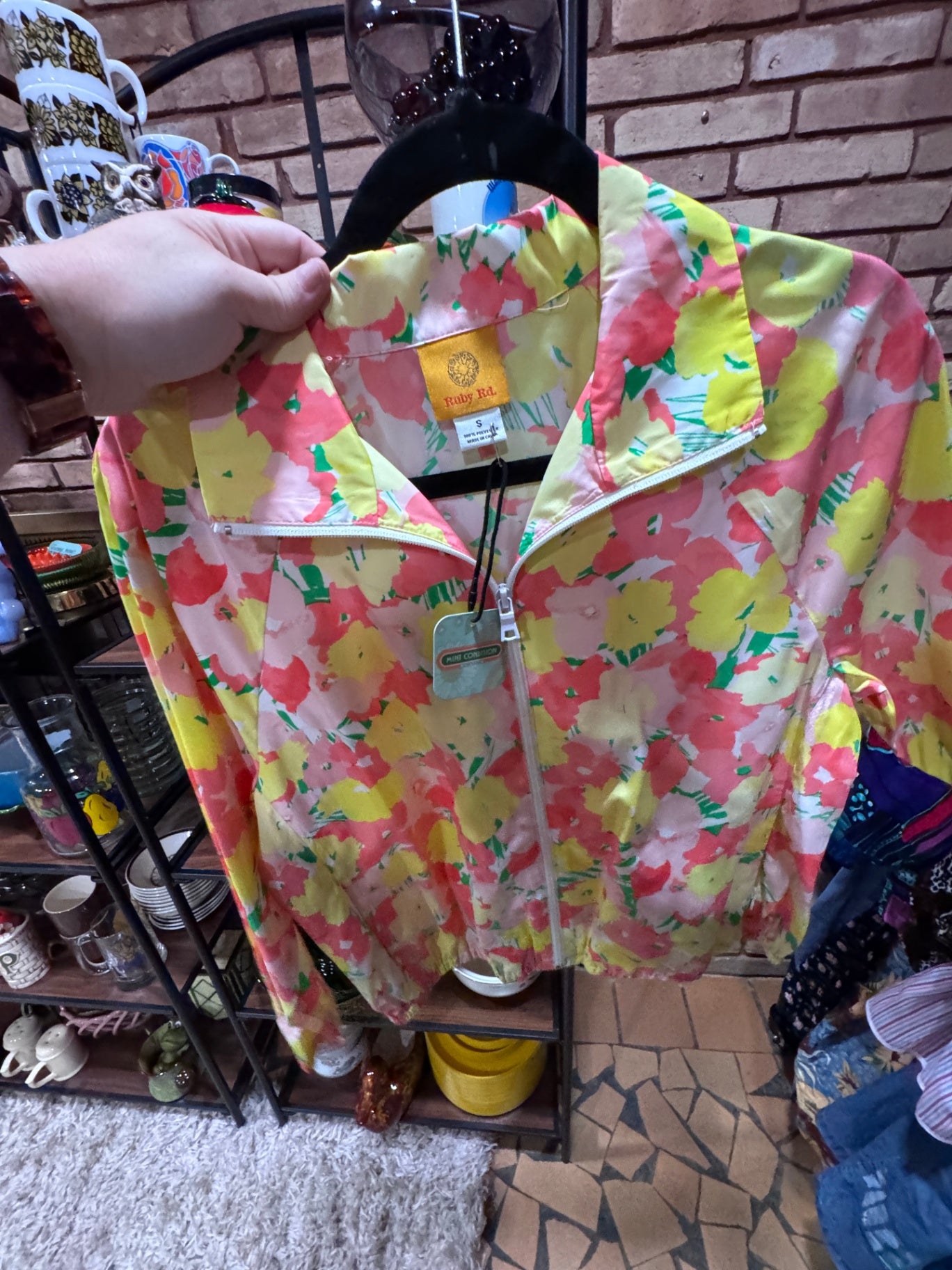 Vintage Ruby Rd. Floral Windbreaker