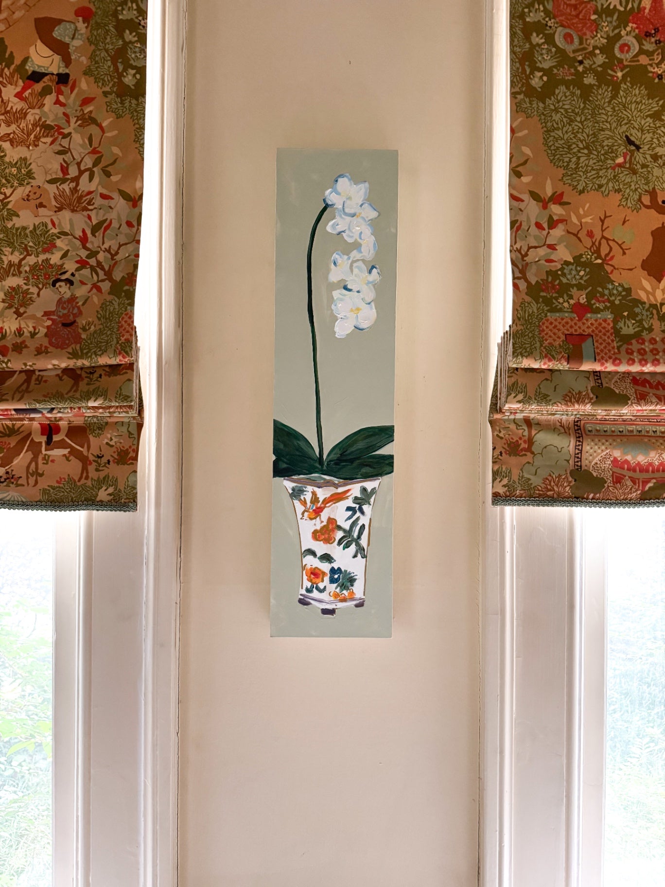 “Cascading Grace” by Dorothy Art, 6x24”