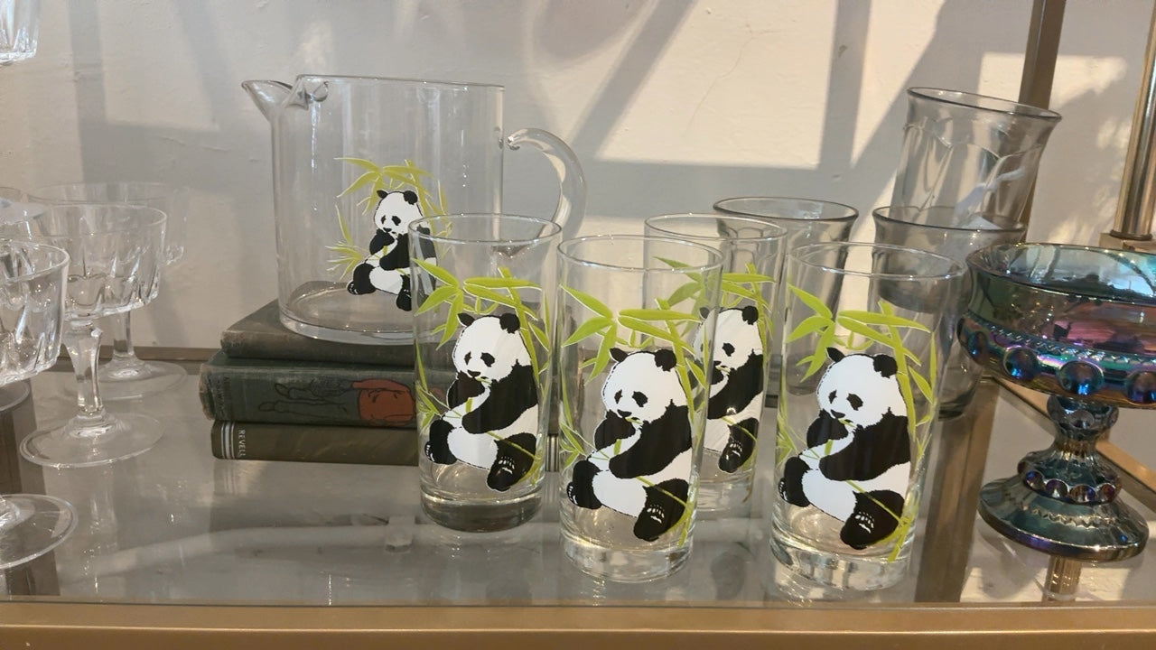 Panda Pitcher and Matching Glasses (set of 4)
