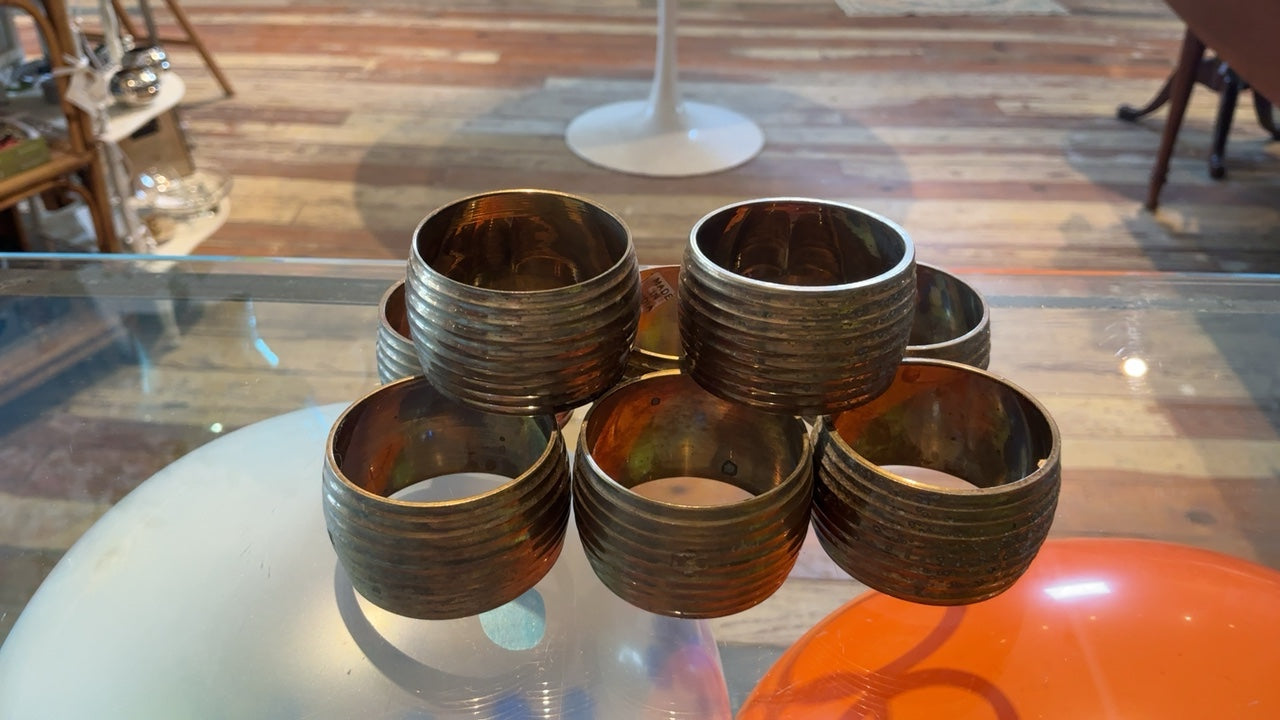 Brass Napkin Rings (8)
