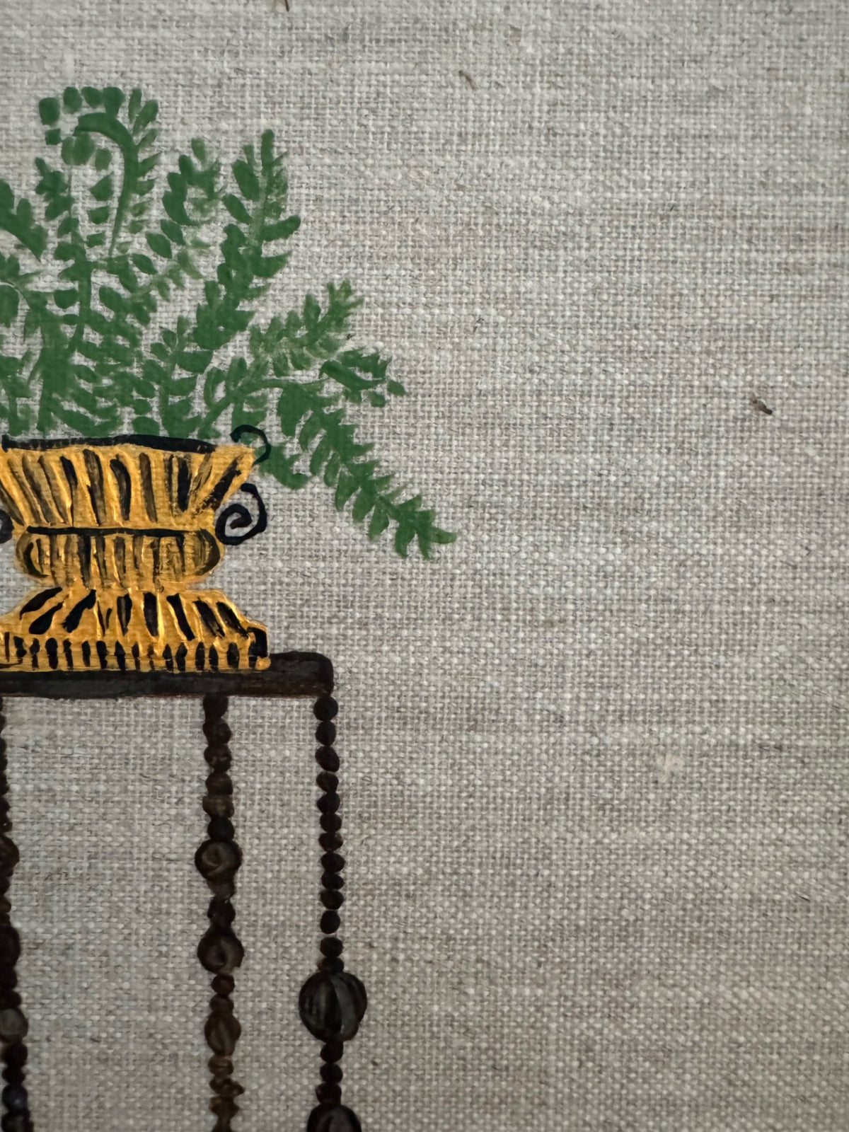 Pedestal Plant No.5 By Chelsea Demarest | Acrylic on linen | 12x9