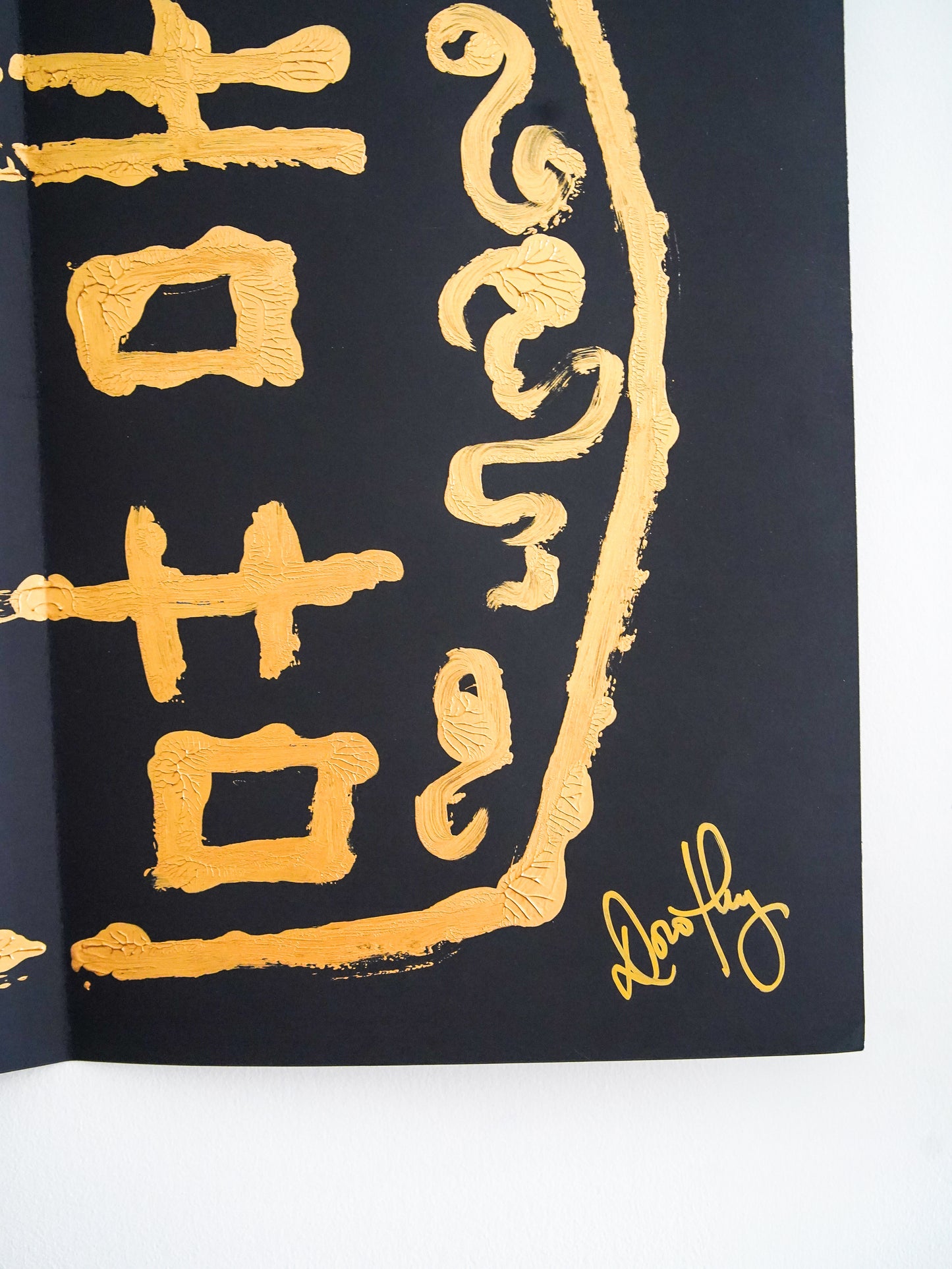 Rorschach Painting on Black III