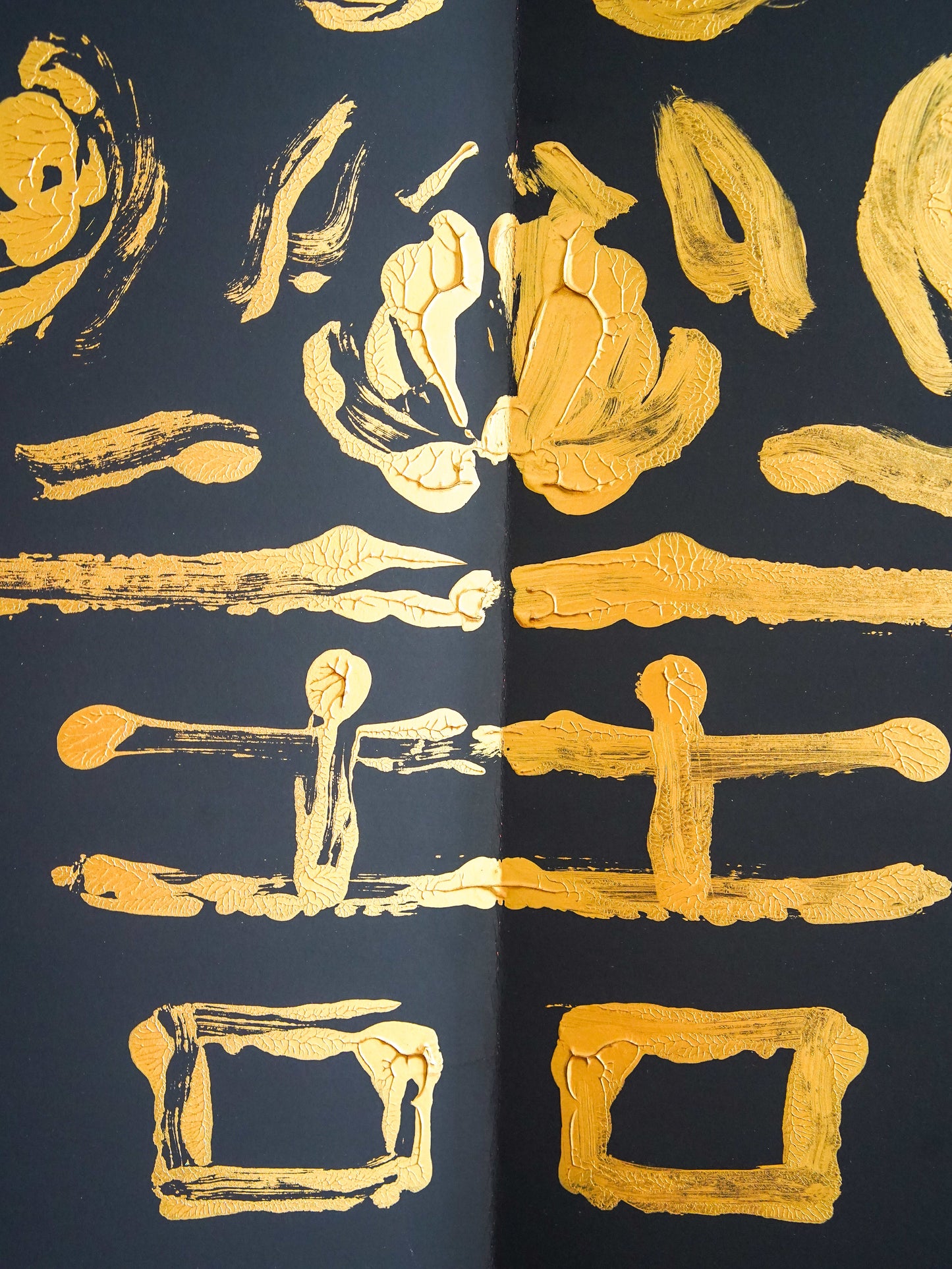 Rorschach Painting on Black IV