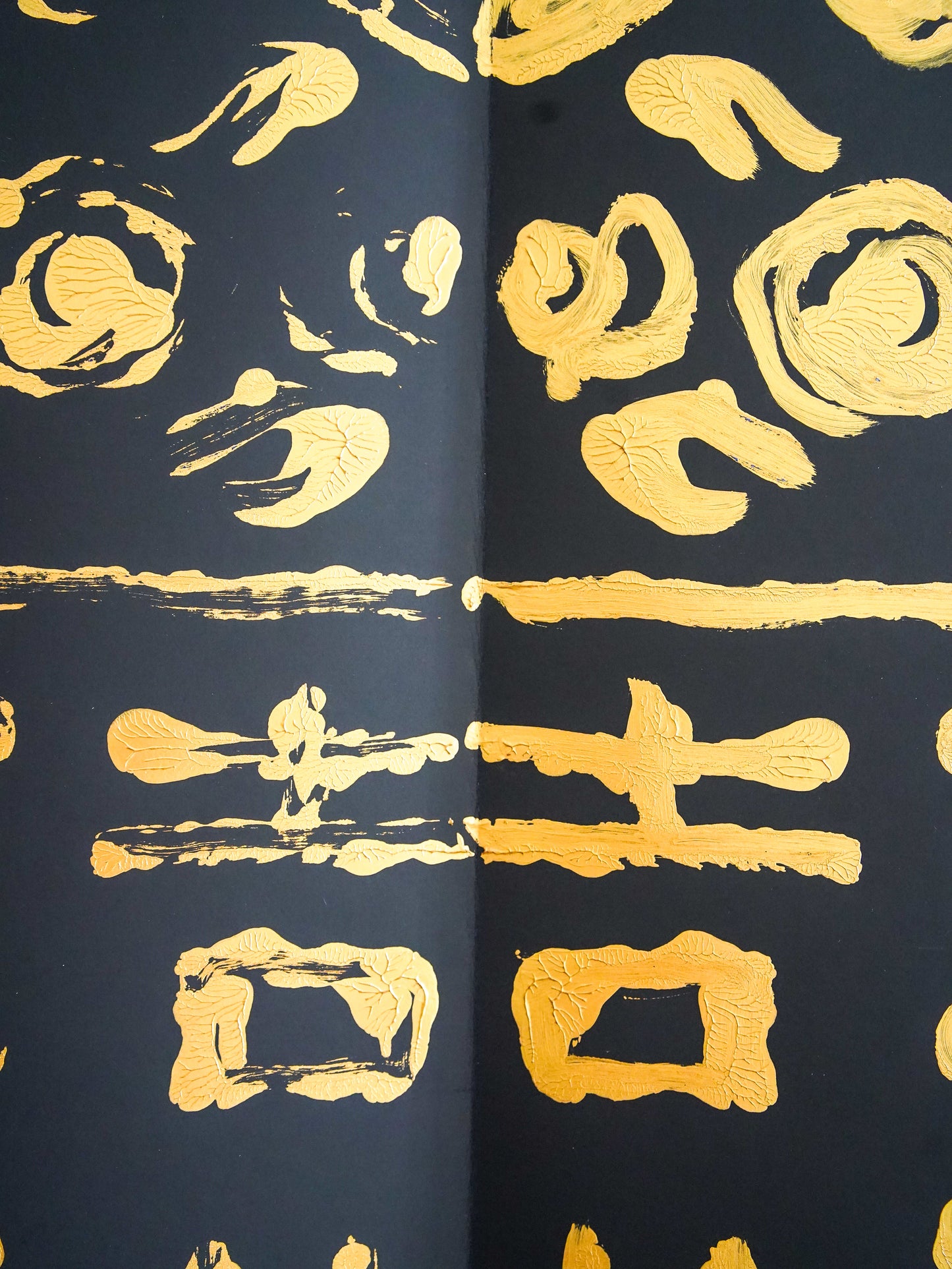 Rorschach Painting on Black III