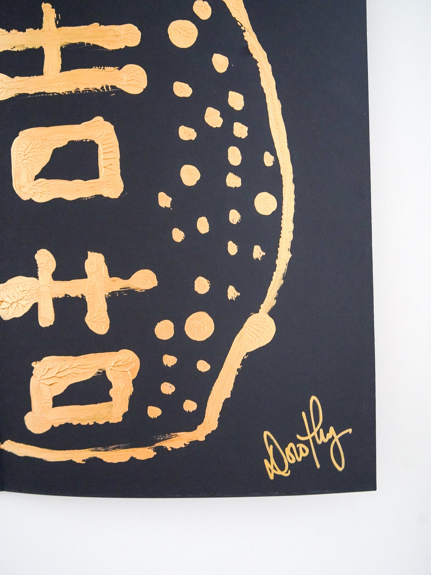 Rorschach Painting on Black I