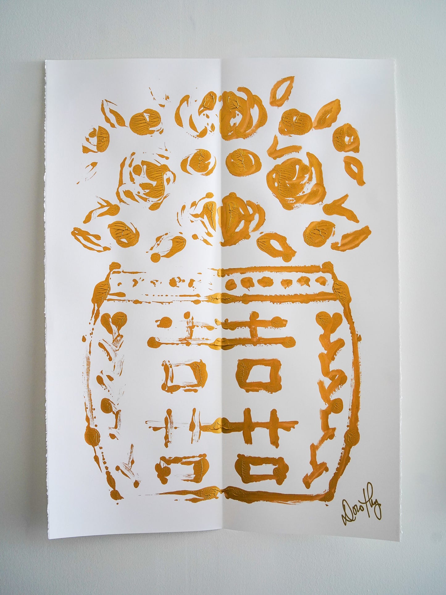 Rorschach Painting on White IV