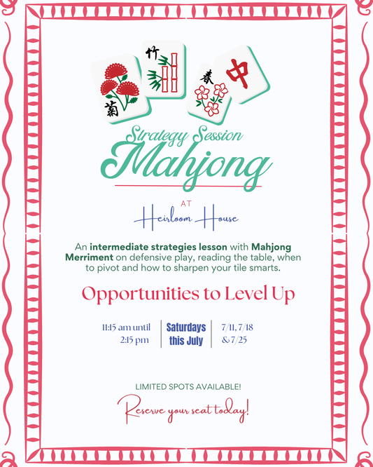 Mahjong Merriment Strategy Session Saturdays in July