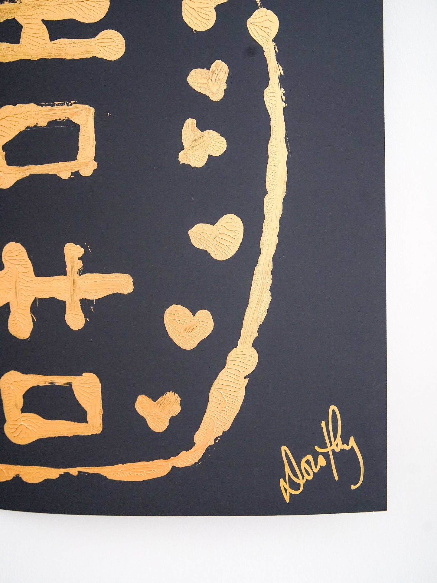 Rorschach Painting on Black II