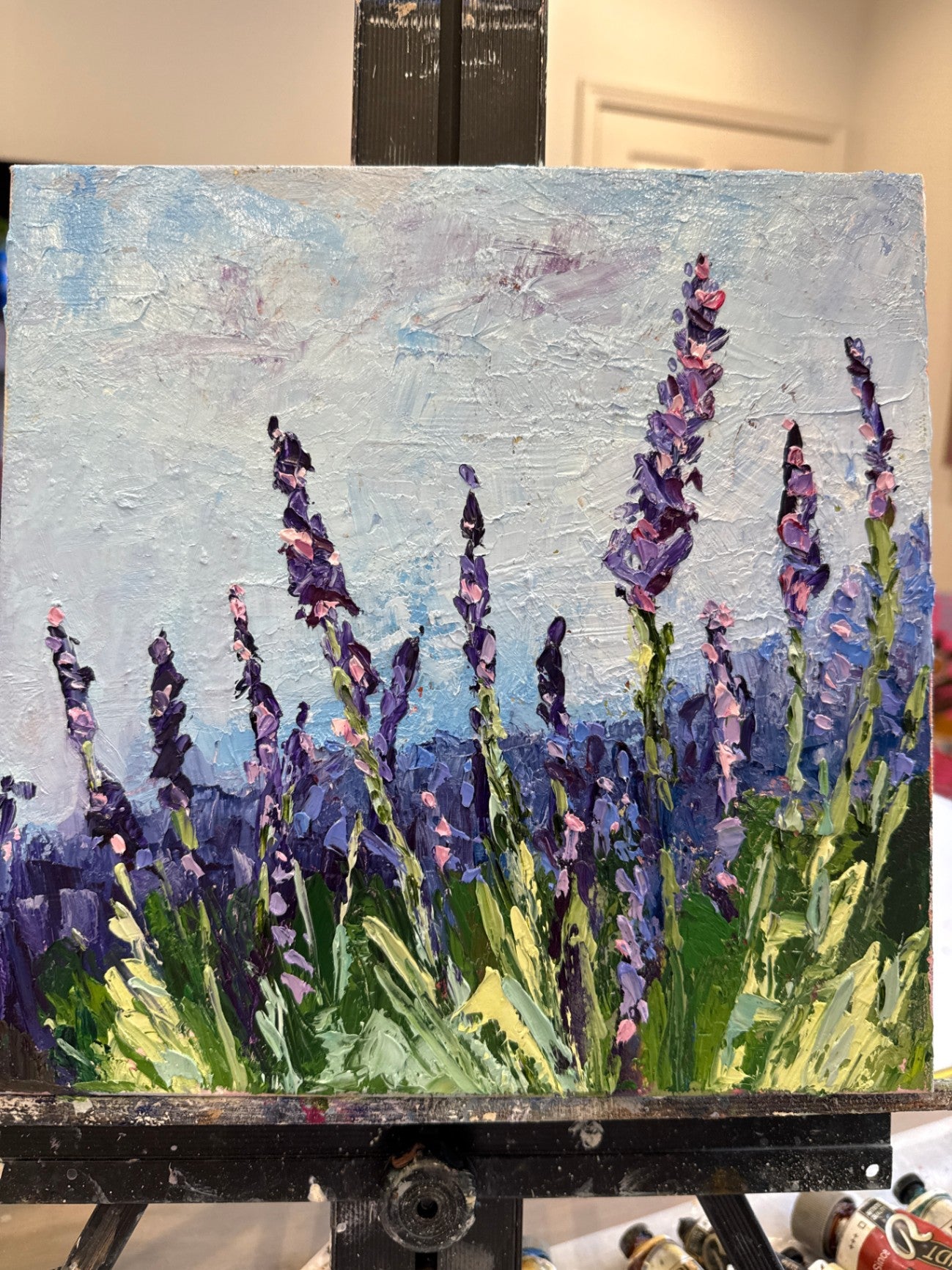 Just To Be With You  by JoRene Bargiacchi  10 x 10, oil on canvas