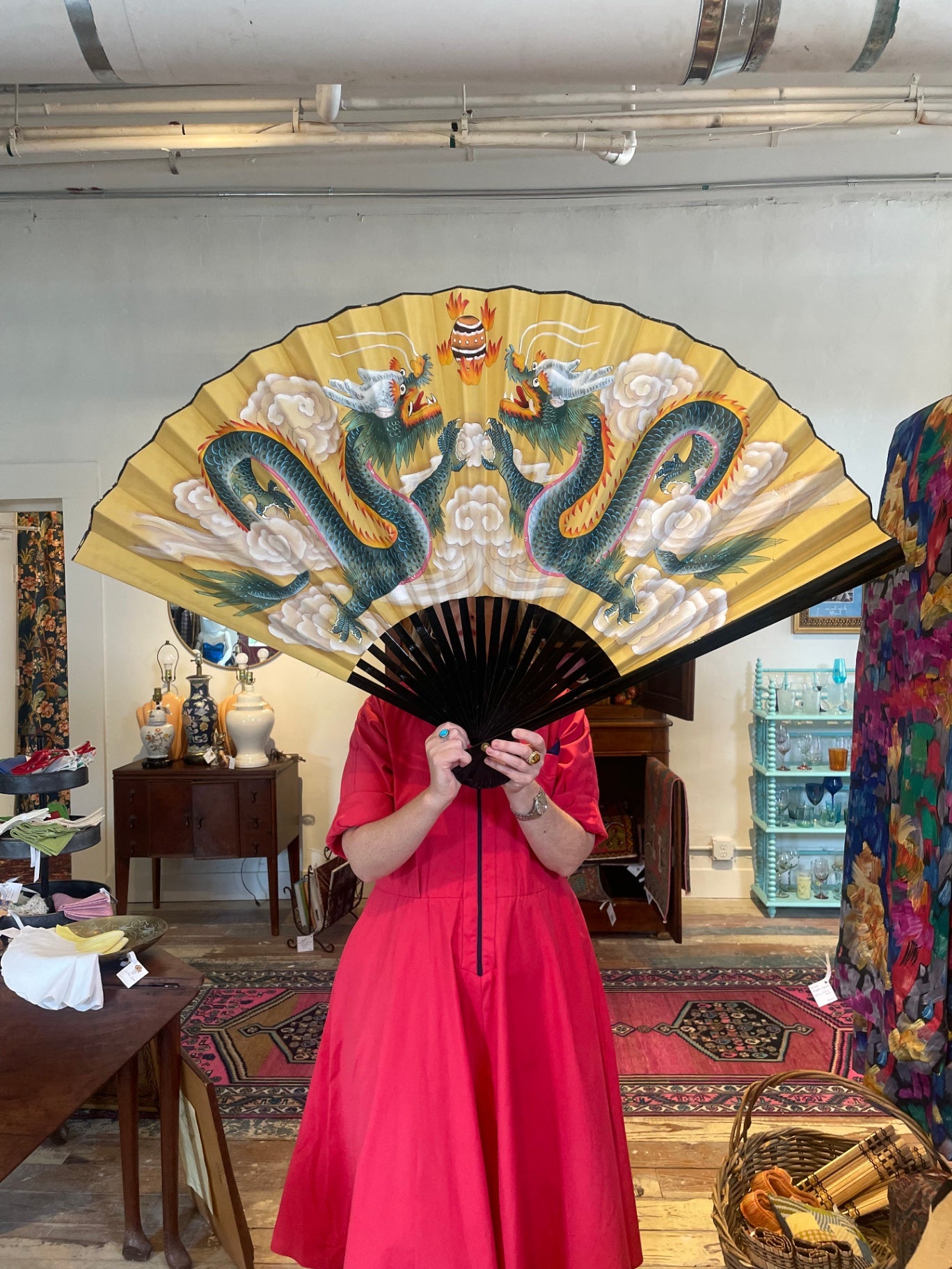 Large Asian Wall Fan