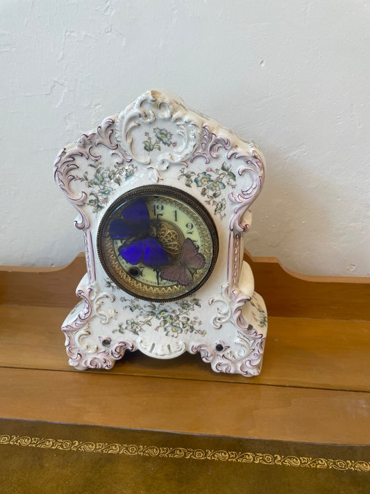 Victorian Butterfly Clock