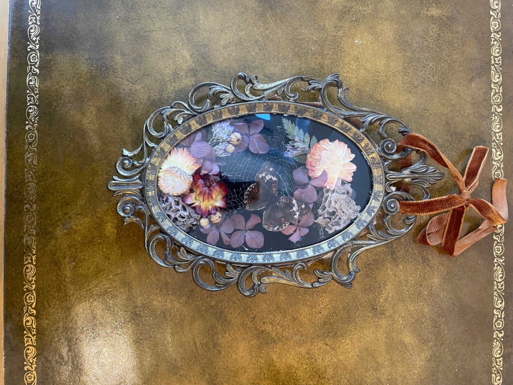 Small Flowers and Butterfly Frame