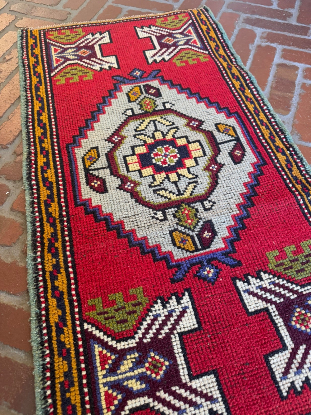 Vintage Turkish Rug 3’3” x 1’9”